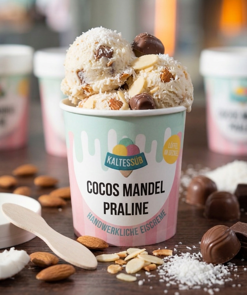 Cocos Mandel Praline – <br>Karton (24 × 125ml)